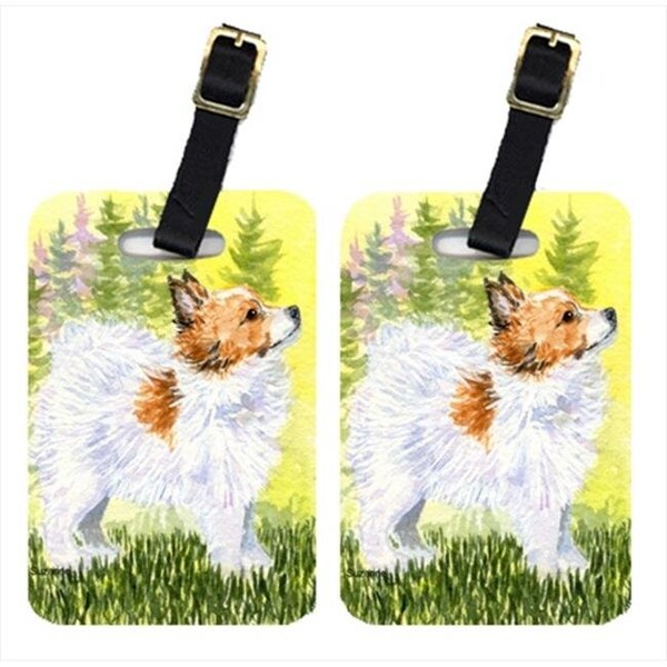 Carolines Treasures SS1029BT Papillon Luggage Tag - Pair 2; 4 x 2.75 In. SS1029BT - main